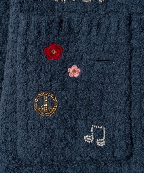 glamb(グラム)の「Flower Peace Jacket / フラワーピースジャケット(ニット/セーター・メンズ・ブラック/マルチ/ネイビー・S/M/L)」の18枚目の写真