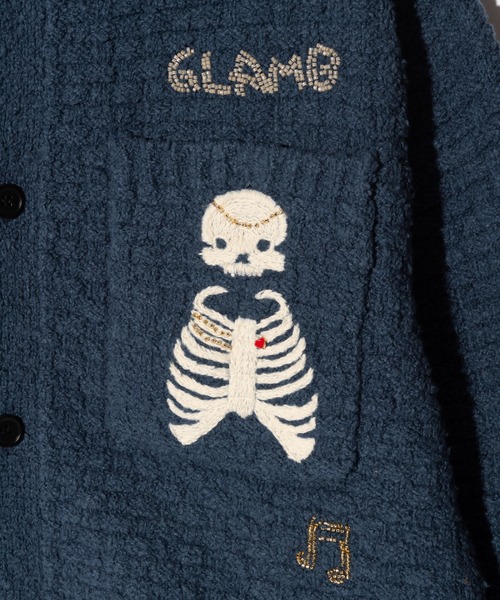 glamb(グラム)の「Flower Peace Jacket / フラワーピースジャケット(ニット/セーター・メンズ・ブラック/マルチ/ネイビー・S/M/L)」の19枚目の写真