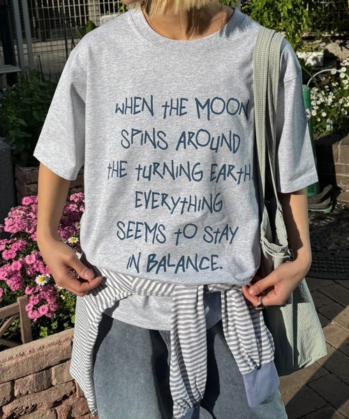 CIAOPANIC TYPY(チャオパニックティピー)の「【WEB限定】手書きメッセージロゴTEE(Tシャツ/カットソー・レディース・ホワイト/グレー/ブラック/ホワイト系その他/ネイビー/ベージュ・MEDIUM/SMALL/LARGE)」の4枚目の写真