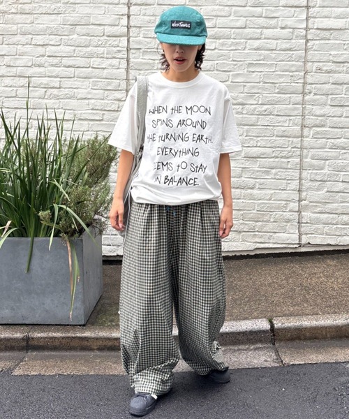 CIAOPANIC TYPY(チャオパニックティピー)の「【WEB限定】手書きメッセージロゴTEE(Tシャツ/カットソー・レディース・ホワイト/グレー/ブラック/ホワイト系その他/ネイビー/ベージュ・MEDIUM/SMALL/LARGE)」の7枚目の写真
