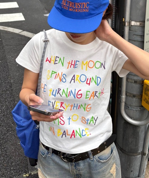 CIAOPANIC TYPY(チャオパニックティピー)の「【WEB限定】【UNISEX】手書きメッセージロゴTEE(Tシャツ/カットソー・レディース・ホワイト/グレー/ブラック/ホワイト系その他/ネイビー/ベージュ・MEDIUM/SMALL/LARGE)」の21枚目の写真