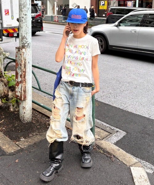 CIAOPANIC TYPY(チャオパニックティピー)の「【WEB限定】【UNISEX】手書きメッセージロゴTEE(Tシャツ/カットソー・レディース・ホワイト/グレー/ブラック/ホワイト系その他/ネイビー/ベージュ・MEDIUM/SMALL/LARGE)」の22枚目の写真