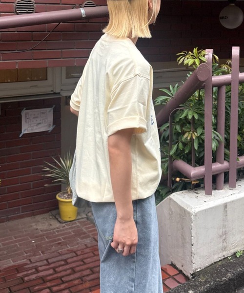 CIAOPANIC TYPY(チャオパニックティピー)の「【WEB限定】【UNISEX】手書きメッセージロゴTEE(Tシャツ/カットソー・レディース・ホワイト/グレー/ブラック/ホワイト系その他/ネイビー/ベージュ・MEDIUM/SMALL/LARGE)」の17枚目の写真