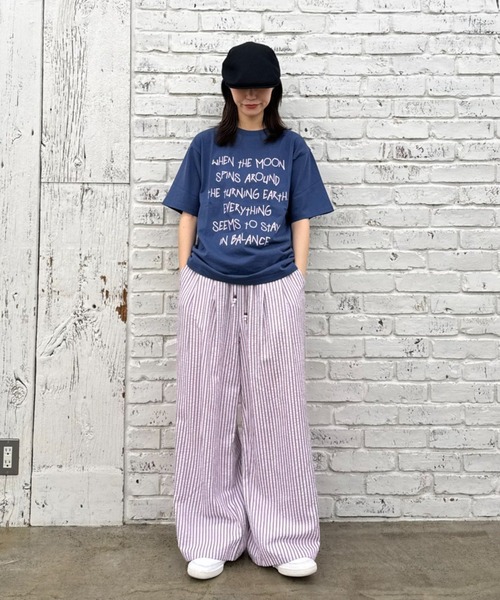 CIAOPANIC TYPY(チャオパニックティピー)の「【WEB限定】手書きメッセージロゴTEE(Tシャツ/カットソー・レディース・ホワイト/グレー/ブラック/ホワイト系その他/ネイビー/ベージュ・MEDIUM/SMALL/LARGE)」の19枚目の写真