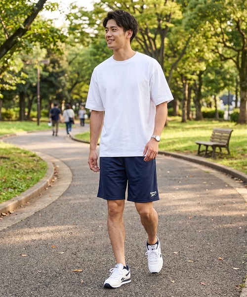 Reebok(リーボック)の「【Reebok リーボック】 メンズハーフパンツ ハニカムメッシュ裏 ドライ 無地(その他パンツ・メンズ・ブラック/ネイビー・L/M/LL)」の13枚目の写真