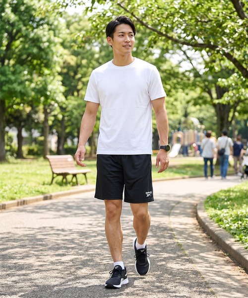 Reebok(リーボック)の「【Reebok リーボック】 メンズハーフパンツ ハニカムメッシュ裏 ドライ 無地(その他パンツ・メンズ・ブラック/ネイビー・L/M/LL)」の11枚目の写真