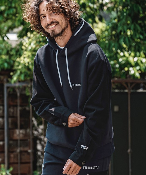 felkod(フィルコッド)の「mpa4151- Scuba×Woven Combo Hoodie フーデッドパーカー(F26A060)(パーカー・メンズ・グレー/ネイビー/ブラック・S/M/L)」の3枚目の写真