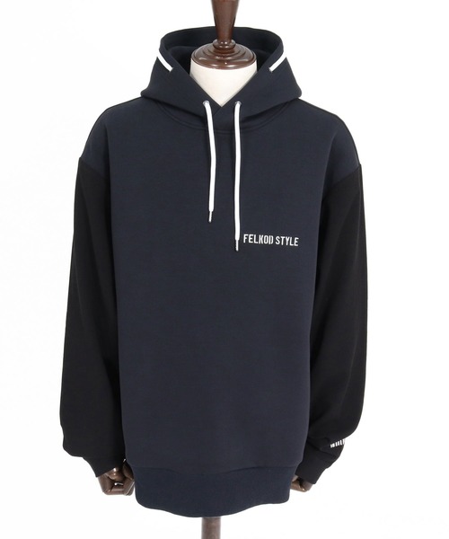 felkod(フィルコッド)の「mpa4151- Scuba×Woven Combo Hoodie フーデッドパーカー(F26A060)(パーカー・メンズ・グレー/ネイビー/ブラック・S/M/L)」の17枚目の写真