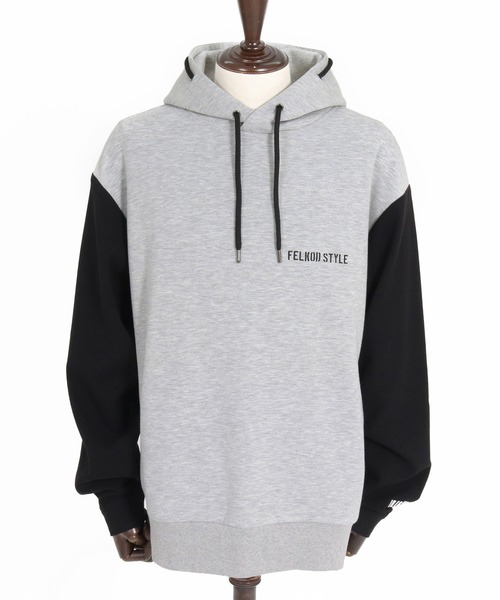 felkod(フィルコッド)の「mpa4151- Scuba×Woven Combo Hoodie フーデッドパーカー(F26A060)(パーカー・メンズ・グレー/ネイビー/ブラック・S/M/L)」の18枚目の写真