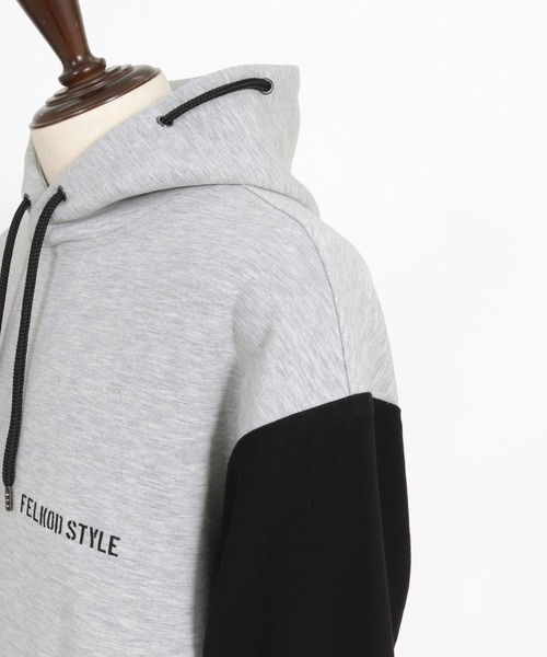 felkod(フィルコッド)の「mpa4151- Scuba×Woven Combo Hoodie フーデッドパーカー(F26A060)(パーカー・メンズ・グレー/ネイビー/ブラック・S/M/L)」の21枚目の写真