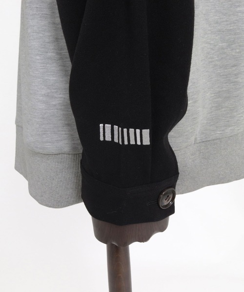 felkod(フィルコッド)の「mpa4151- Scuba×Woven Combo Hoodie フーデッドパーカー(F26A060)(パーカー・メンズ・グレー/ネイビー/ブラック・S/M/L)」の22枚目の写真
