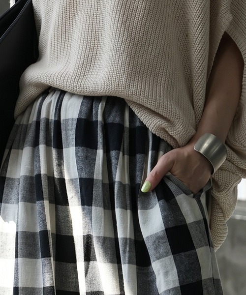 antiqua(アンティカ)の「ギンガムチェック ワイド バルーン パンツ(その他パンツ・レディース・チェック/その他・MEDIUM/LARGE)」の13枚目の写真