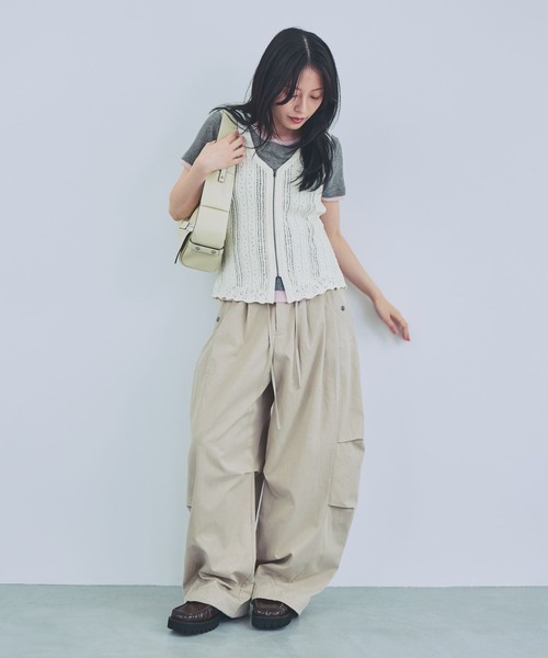JEANASIS(ジーナシス)の「スカシアミニットベスト/889751(ベスト・レディース・ホワイト系その他/ブラック系その他/レッド系その他・FREE)」の14枚目の写真