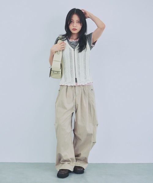 JEANASIS(ジーナシス)の「スカシアミニットベスト/889751(ベスト・レディース・ホワイト系その他/ブラック系その他/レッド系その他・FREE)」の15枚目の写真