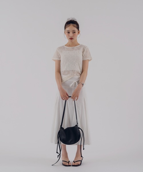MUHET(ミュエータ)の「synthetic leather shoulder bag / シンセティックレザーショルダーバッグ(ショルダーバッグ・レディース・イエロー/ブラック・FREE)」の13枚目の写真