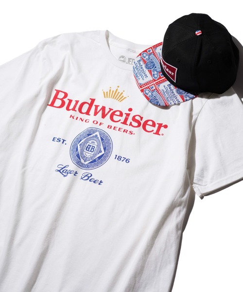 THRIFTY LOOK（スリフティールック）の「THRIFTY LOOK / スリフティールック BUDWEISER CLASSIC LOGO TEE バドワイザー クラシックロゴ Tシャツ（Tシャツ/カットソー・メンズ・ブラック/ホワイト・X-LARGE/LARGE）」の2枚目の写真