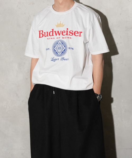THRIFTY LOOK（スリフティールック）の「THRIFTY LOOK / スリフティールック BUDWEISER CLASSIC LOGO TEE バドワイザー クラシックロゴ Tシャツ（Tシャツ/カットソー・メンズ・ブラック/ホワイト・X-LARGE/LARGE）」の13枚目の写真