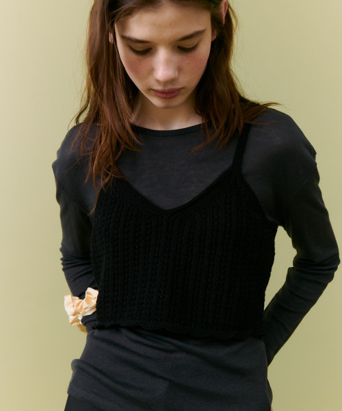 THE LILLE（ザ リル）の「Cotton bustier knit_black（ニット/セーター・レディース・その他・FREE）」の3枚目の写真