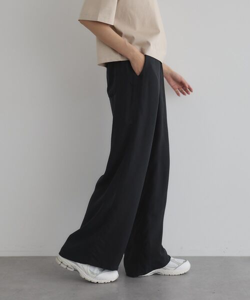 GARAGE OF GOOD CLOTHING(ガレージオブグッドクロージング)の「【日本製】キュプライージ-ロングパンツ(その他パンツ・レディース・ブラック・FREE)」の3枚目の写真
