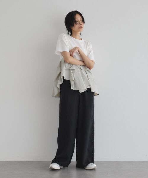 GARAGE OF GOOD CLOTHING(ガレージオブグッドクロージング)の「【日本製】キュプライージ-ロングパンツ(その他パンツ・レディース・ブラック・FREE)」の7枚目の写真