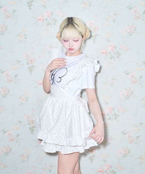 Lovilyn(ラヴィリン)の「フリルエプロンワンピース(ワンピース・レディース・ホワイト系その他/ホワイト・FREE)」の12枚目の写真