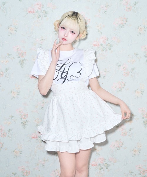 Lovilyn(ラヴィリン)の「フリルエプロンワンピース(ワンピース・レディース・ホワイト系その他/ホワイト・FREE)」の11枚目の写真