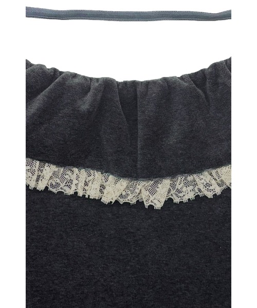 HONEY MI HONEY（ハニーミーハニー）の「velour lace back open tops（Tシャツ/カットソー・レディース・ピンク/チャコールグレー/ブラック・FREE）」の13枚目の写真