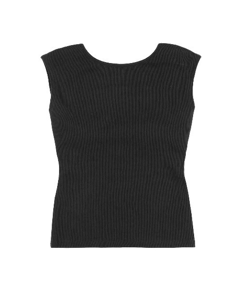 ALEXIA STAM(アリシアスタン)の「Open Back Top /パッドinオープンバックトップス(Tシャツ/カットソー・レディース・サンドベージュ/ブラック/ホワイト・S/M/L)」の8枚目の写真