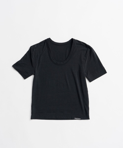 PRANK PROJECT(プランクプロジェクト)の「スクープネックTEE / Scoop Neck T-shirt(Tシャツ/カットソー・レディース・ホワイト/ブラック/グレー・FREE)」の4枚目の写真