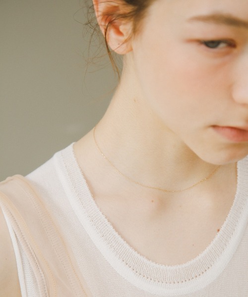 URBAN RESEARCH（アーバンリサーチ）の「decor『デコール』　K18 SKIN NECKLACE（ネックレス・レディース・ゴールド・-）」の2枚目の写真
