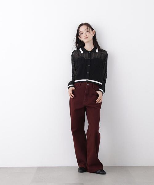 NATURAL BEAUTY BASIC(ナチュラルビューティーベーシック)の「ワイドストレートツイルパンツ(その他パンツ・レディース・ダークブラウン・X-SMALL/SMALL/MEDIUM/LARGE)」の11枚目の写真