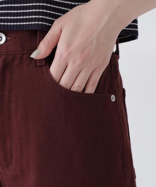 NATURAL BEAUTY BASIC(ナチュラルビューティーベーシック)の「ワイドストレートツイルパンツ(その他パンツ・レディース・ダークブラウン・X-SMALL/SMALL/MEDIUM/LARGE)」の21枚目の写真