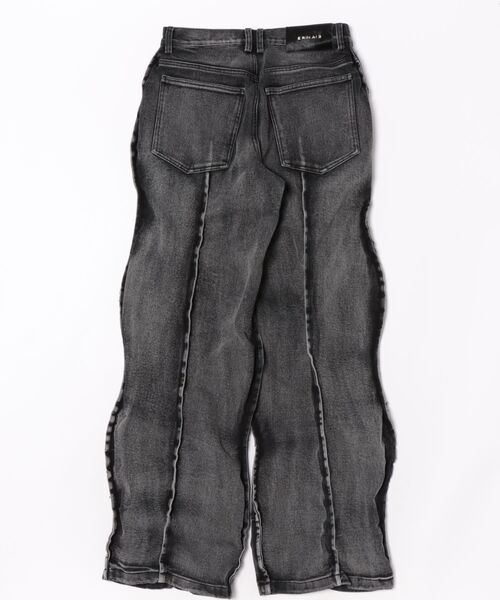 E RIN AI E(オリンアイ)の「ERINAIE/エリナイエ/LINE SMOKE DENIM PANTS(デニムパンツ・レディース・ブラック・M)」の6枚目の写真