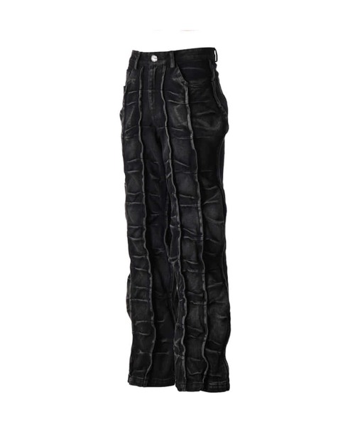 E RIN AI E(オリンアイ)の「ERINAIE/エリナイエ/LINE SMOKE DENIM PANTS(デニムパンツ・レディース・ブラック・M)」の4枚目の写真