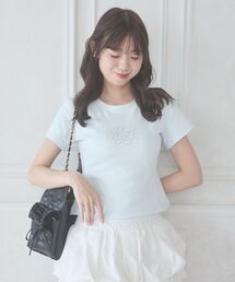 MAJESTIC LEGON | キラキラロゴ半袖Tシャツ(Tシャツ/カットソー)