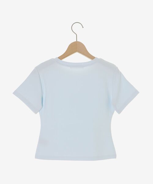 MAJESTIC LEGON（マジェスティックレゴン）の「キラキラロゴ半袖Tシャツ（Tシャツ/カットソー・レディース・ブルー/オフホワイト/ブラック・MEDIUM）」の11枚目の写真