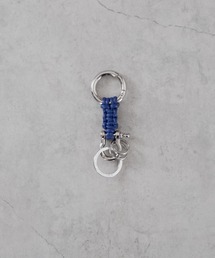 SENTI（センティ）の「SENTI BRAIDING LEATHER Ｗ RING KEYCHAIN / ブレーディング レザー ダブルリング キーチェーン（キーホルダー）」