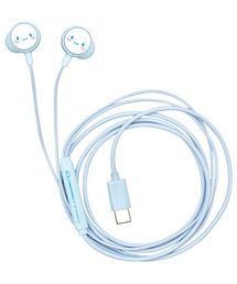 Kuromi（クロミ）の「sanrio/サンリオキャラクターズ　リモコンマイク付き USB Type-C ステレオイヤホン（ヘッドフォン/イヤホン）」