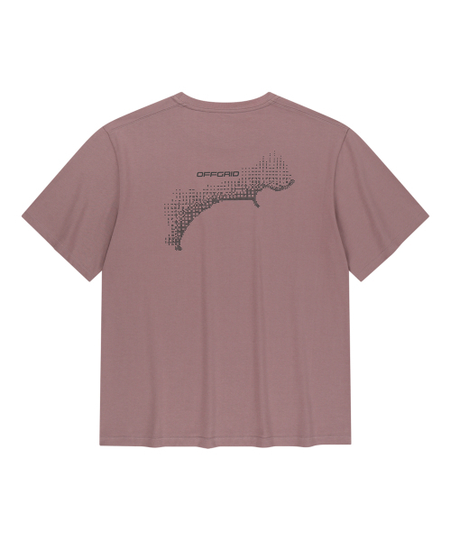 OFFGRID(オフグリッド)の「ブリジェックスエアロクールニスコーストライン半袖Tシャツ-ダスティピンク(Tシャツ/カットソー・メンズ・その他・SMALL/LARGE/X-LARGE/MEDIUM)」の1枚目の写真