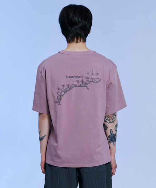 OFFGRID(オフグリッド)の「ブリジェックスエアロクールニスコーストライン半袖Tシャツ-ダスティピンク(Tシャツ/カットソー・メンズ・その他・SMALL/LARGE/X-LARGE/MEDIUM)」の5枚目の写真