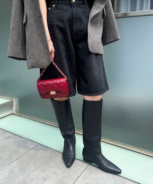 NOLLEY’S(ノーリーズ)の「【REMME/レメ】プレーンロングブーツ(ブーツ・レディース・ブラック・38/37/36)」の2枚目の写真