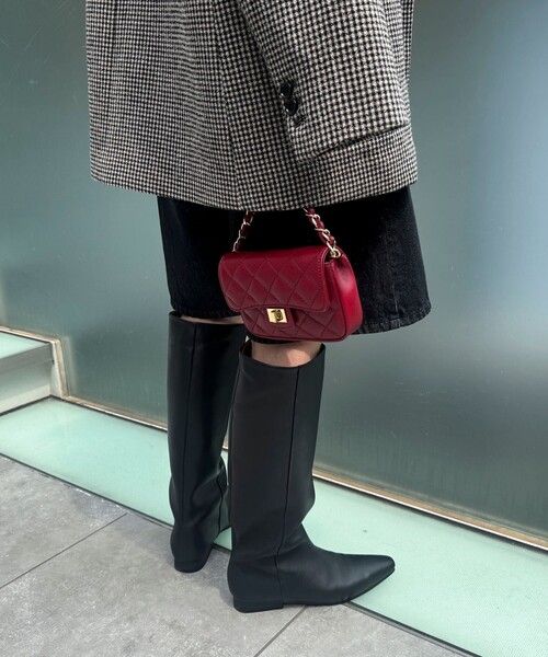 NOLLEY’S(ノーリーズ)の「【REMME/レメ】プレーンロングブーツ(ブーツ・レディース・ブラック・38/37/36)」の4枚目の写真