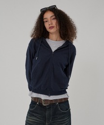 SLAB DOUBLE ZIP COMPACT HOODIE /スラブダブルジップコンパクトフーディー