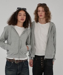 SLAB DOUBLE ZIP COMPACT HOODIE /スラブダブルジップコンパクトフーディー