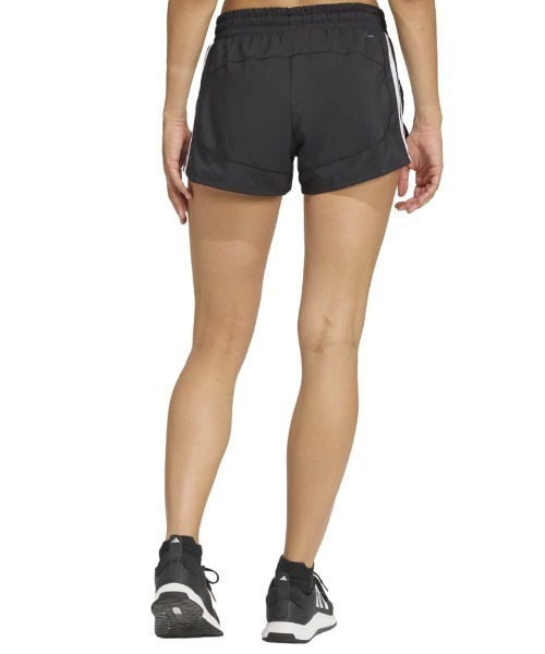 adidas(アディダス)の「アディダス adidas ペーサー ワークアウト スリーストライプス ウーブン ミッドライズ ショーツ(その他パンツ・レディース・ブラック・S/M/L)」の2枚目の写真