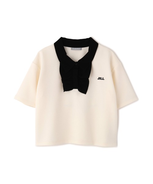 JILL by JILL STUART(ジルバイジルスチュアート)の「フリルポロカットソー(Tシャツ/カットソー・レディース・ブルー/ホワイト/ブラック・FREE)」の20枚目の写真