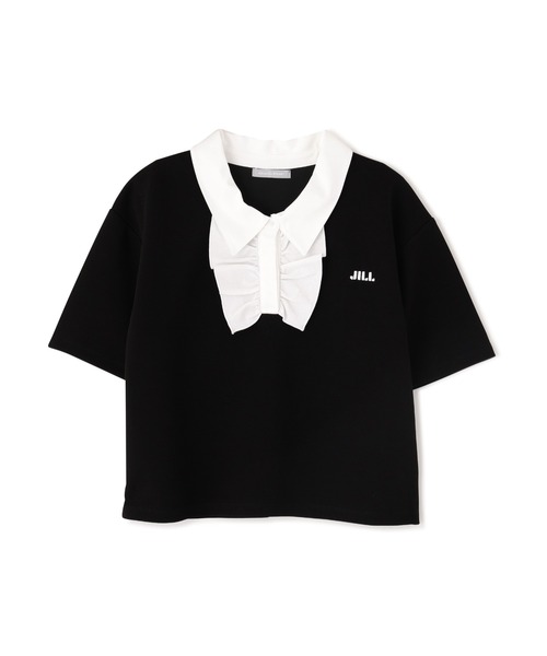 JILL by JILL STUART(ジルバイジルスチュアート)の「フリルポロカットソー(Tシャツ/カットソー・レディース・ブルー/ホワイト/ブラック・FREE)」の22枚目の写真