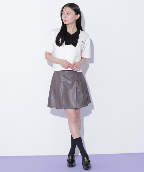 JILL by JILL STUART(ジルバイジルスチュアート)の「フリルポロカットソー(Tシャツ/カットソー・レディース・ブルー/ホワイト/ブラック・FREE)」の15枚目の写真