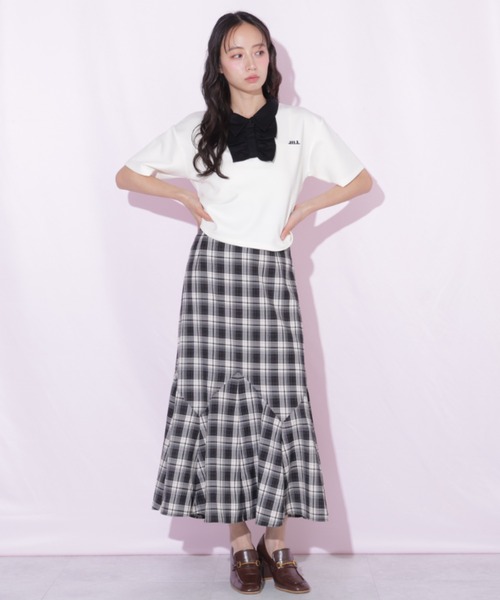 JILL by JILL STUART(ジルバイジルスチュアート)の「フリルポロカットソー(Tシャツ/カットソー・レディース・ブルー/ホワイト/ブラック・FREE)」の19枚目の写真