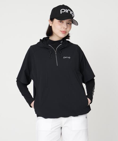 PING(ピン)の「【PING APPAREL】レイヤードツインセット(ブルゾン・レディース・カーキ/ホワイト/ブラック・L/S/M/LL)」の3枚目の写真